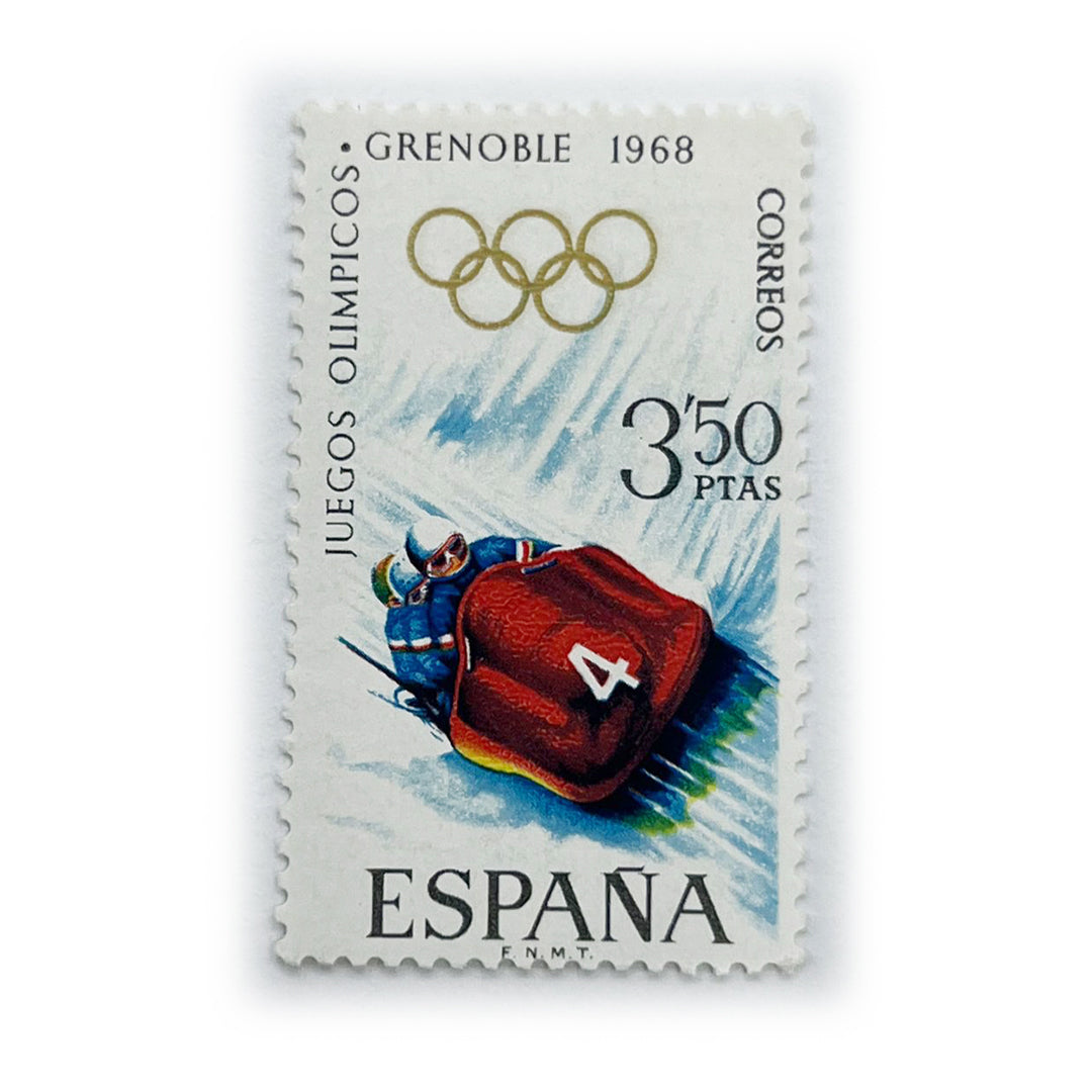 ESP 3.50 PTAS OLIMPIC GAMES GRANOBLE 1968